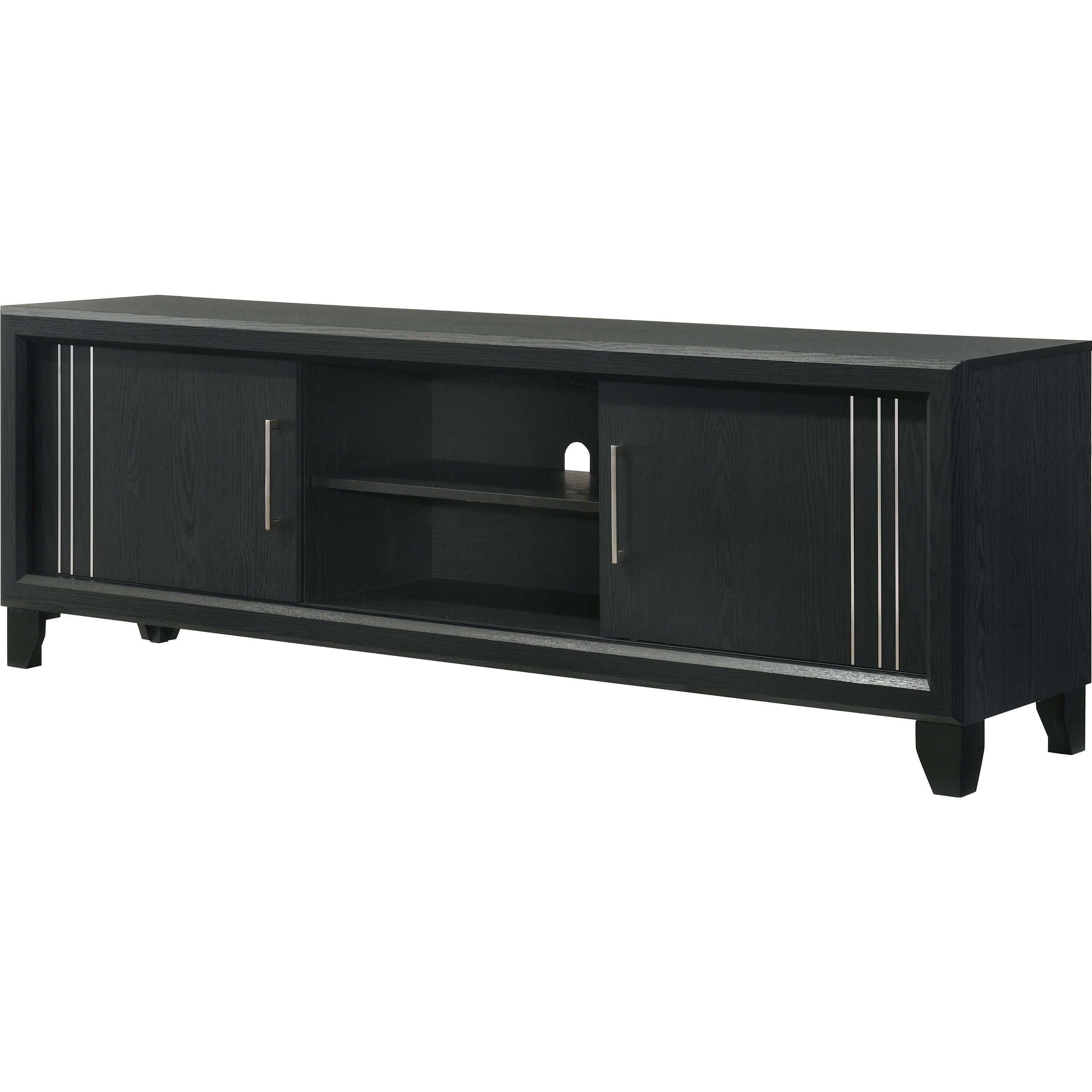 Crown Mark Charlie B9235-9 TV Stand - Charcoal IMAGE 1